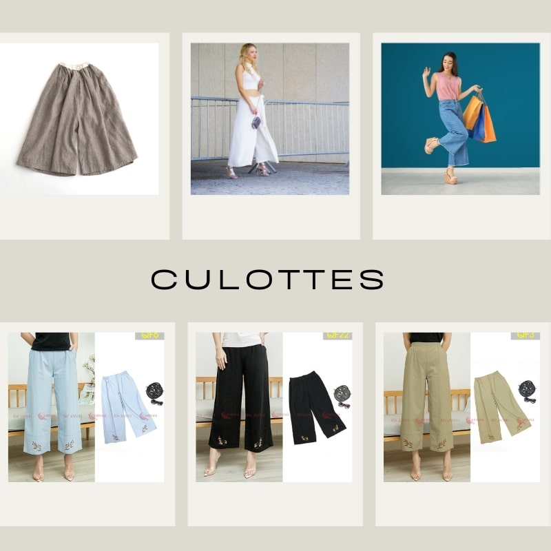 Quần culottes nữ Yamopad - Không nhăn - Không co - Hàng chính hãng