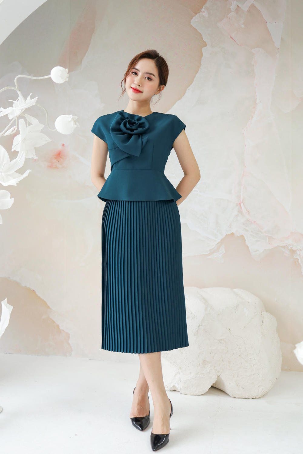 đầm dự tiệc trung niên