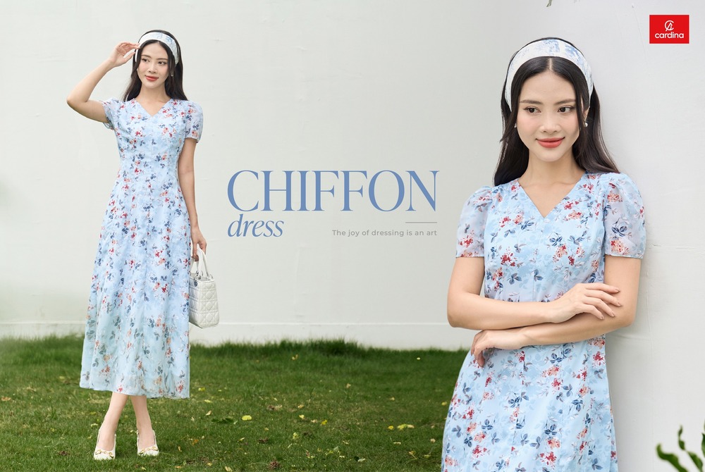 váy maxi chiffon